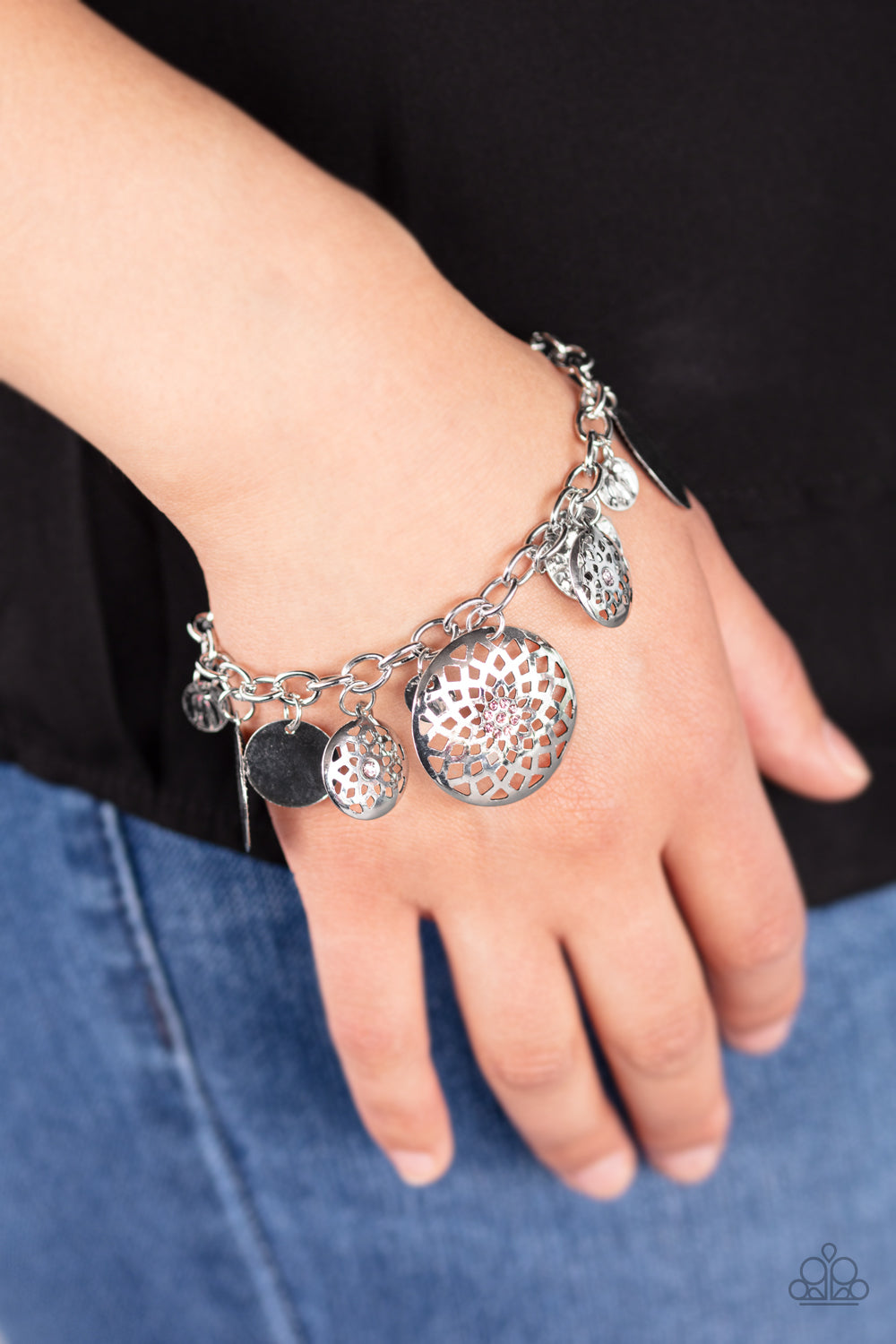 Paparazzi Bracelets - Trinket Tranquility - Pink