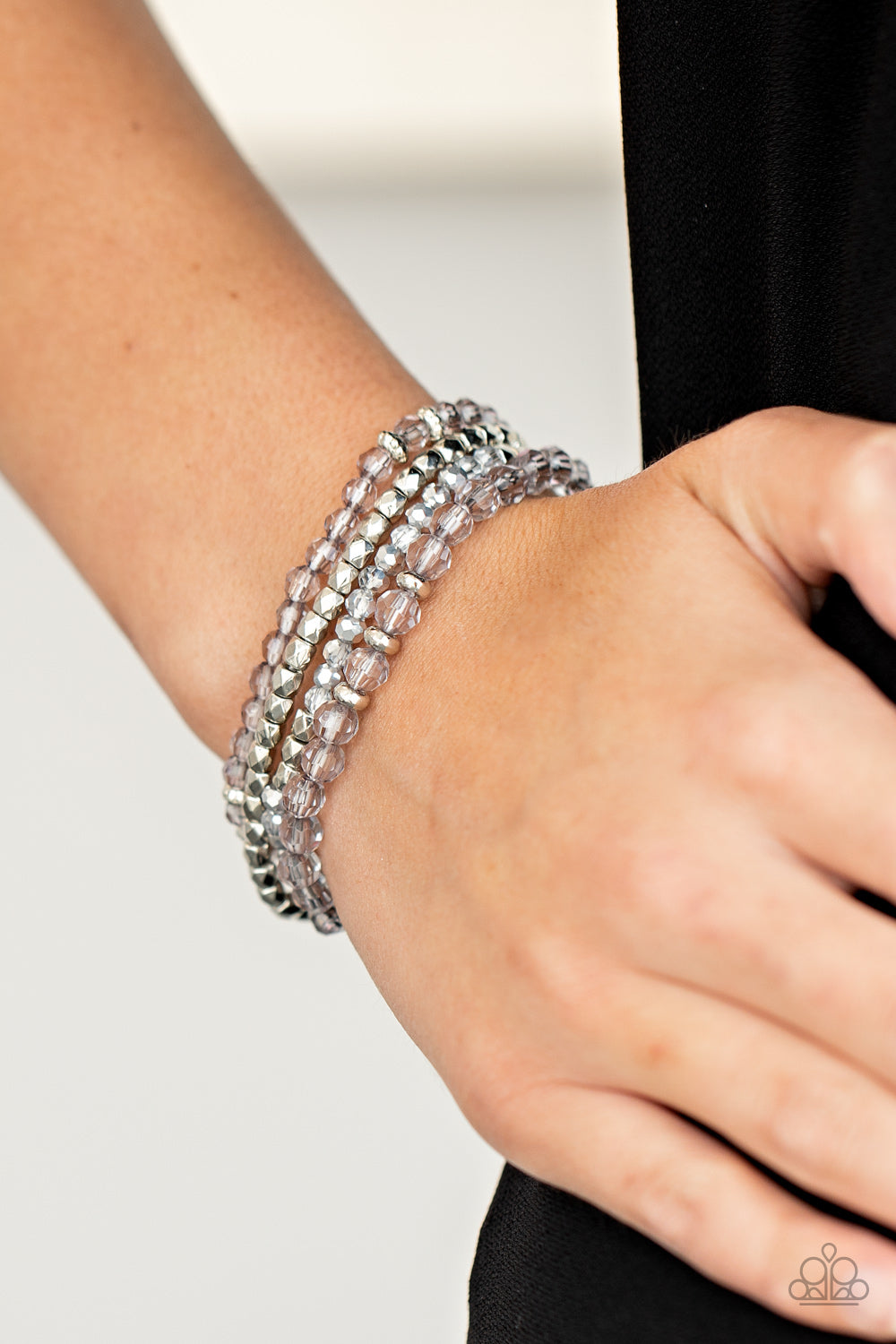 Paparazzi Bracelets - Crystal Crush - Silver