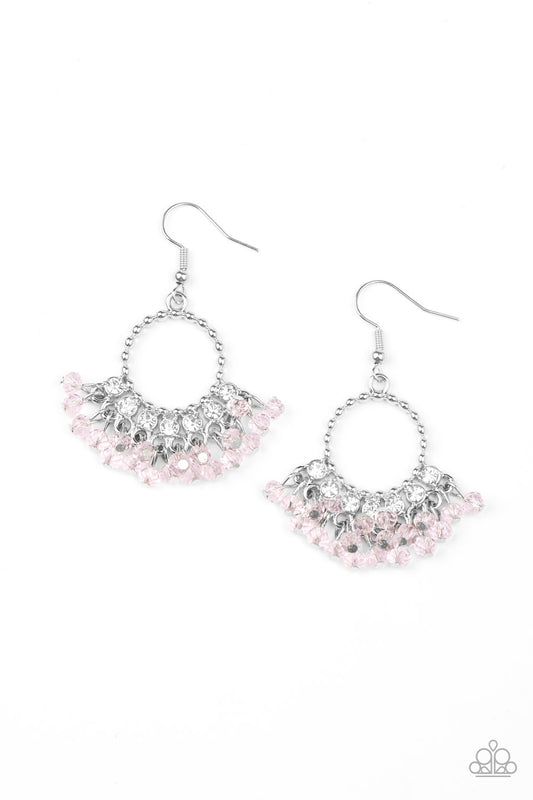 Paparazzi Earrings - Charmingly Cabaret - Pink