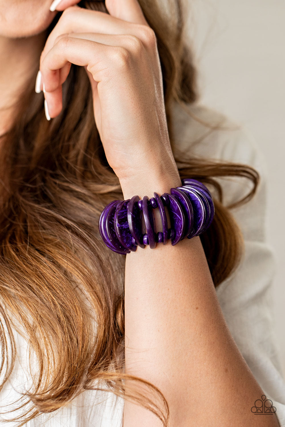 Paparazzi Bracelets - Tropical Tiki Bar - Purple