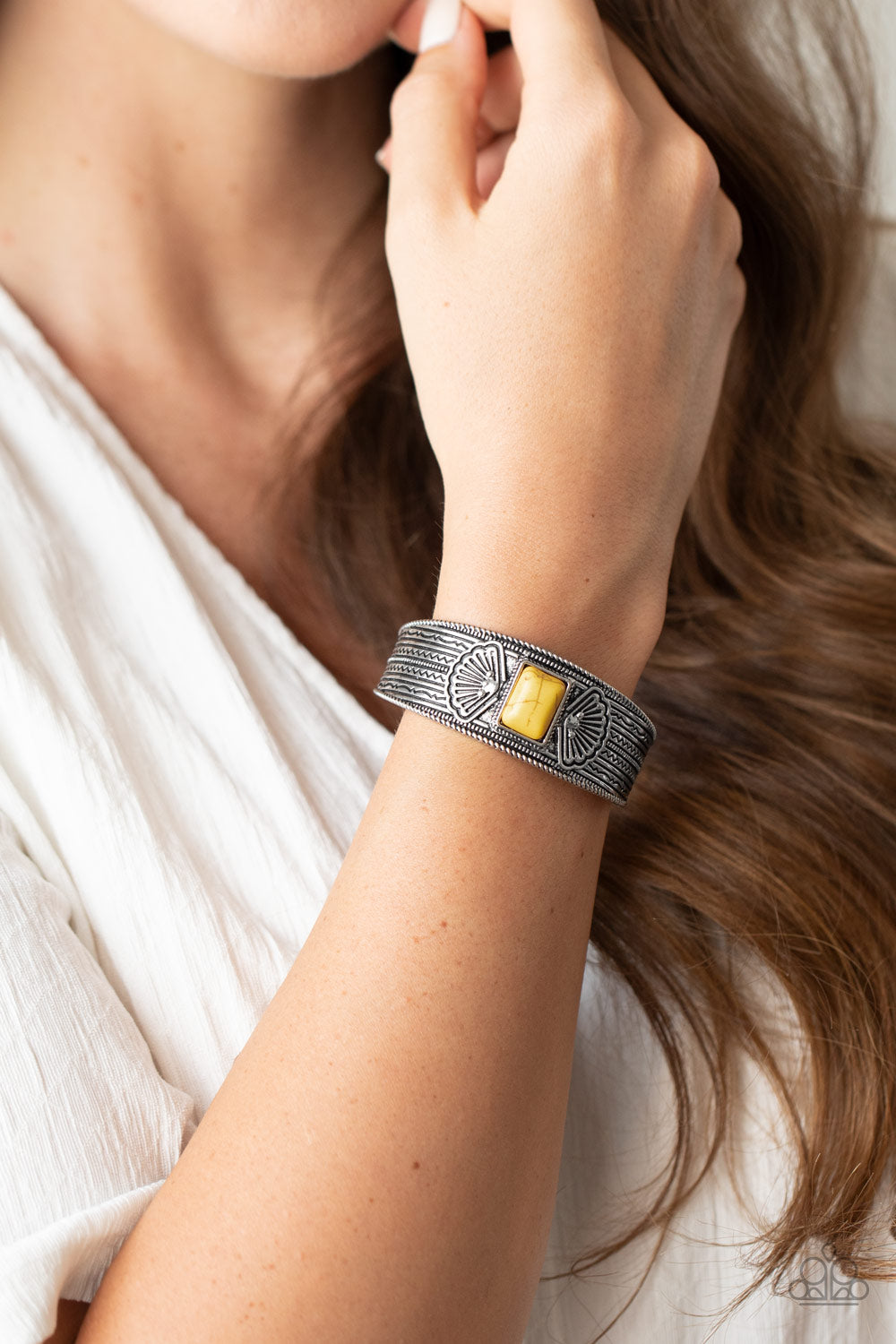 Paparazzi Bracelets - Ocean Mist - Yellow