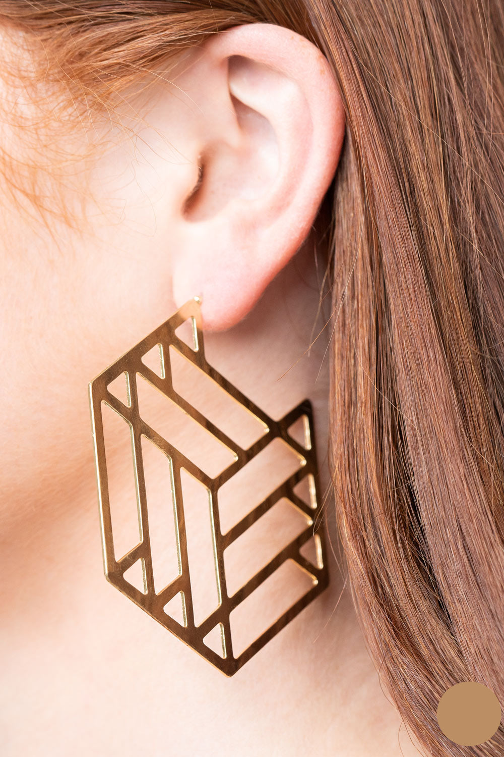 Paparazzi Earrings - Gotta Get GEO-ing