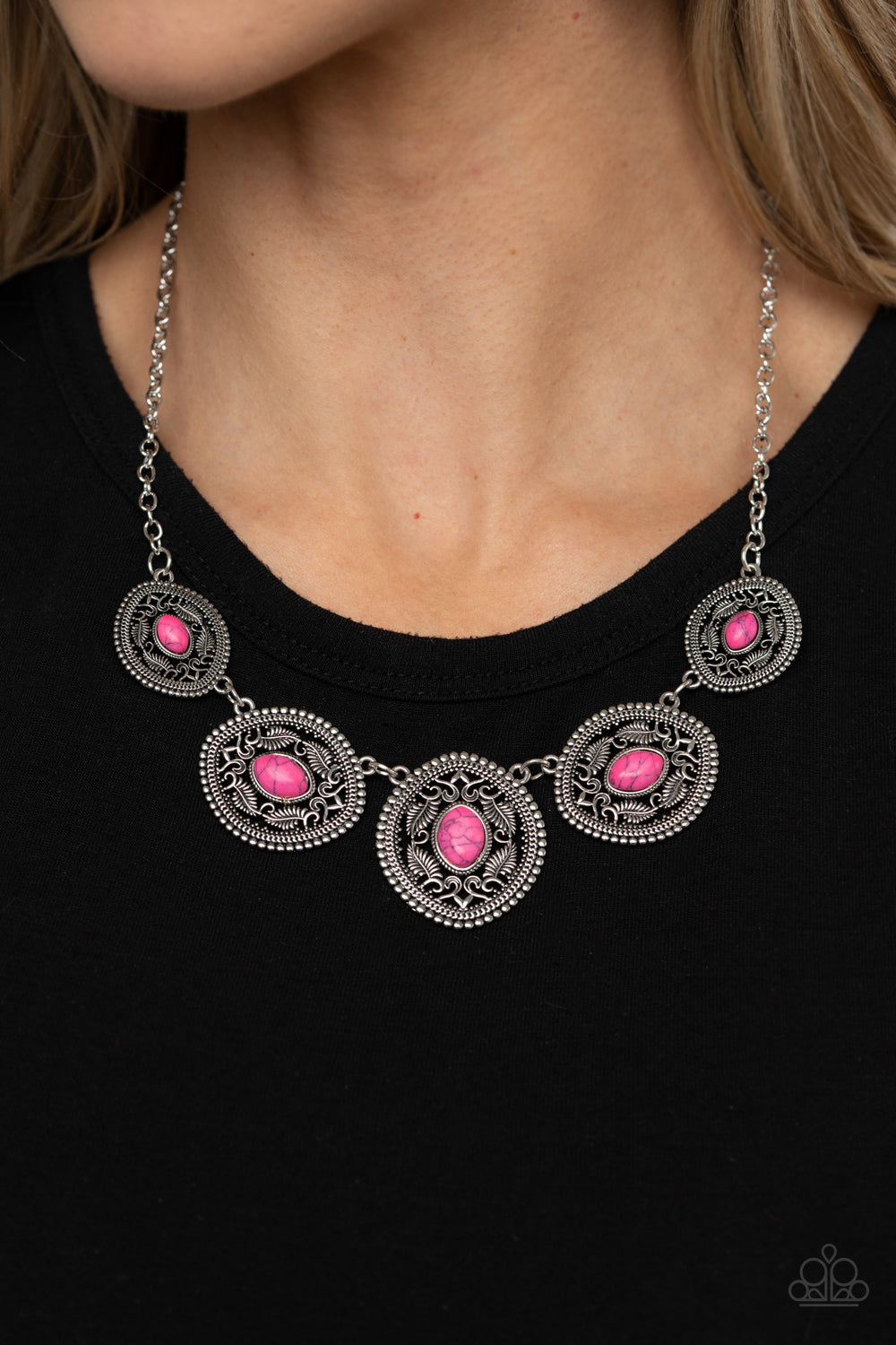 Paparazzi Necklaces - Alter ECO - Pink