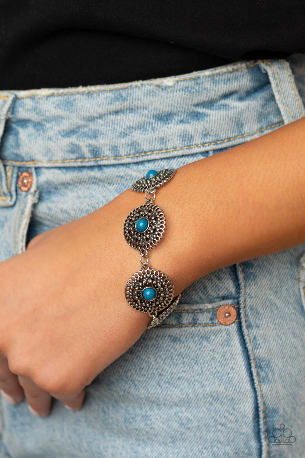 Paparazzi Bracelets - Mojave Mandalas - Blue
