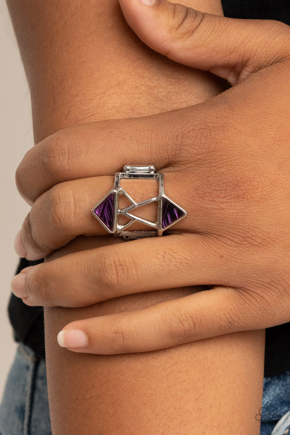 Paparazzi Rings - Making Me Edgy - Purple