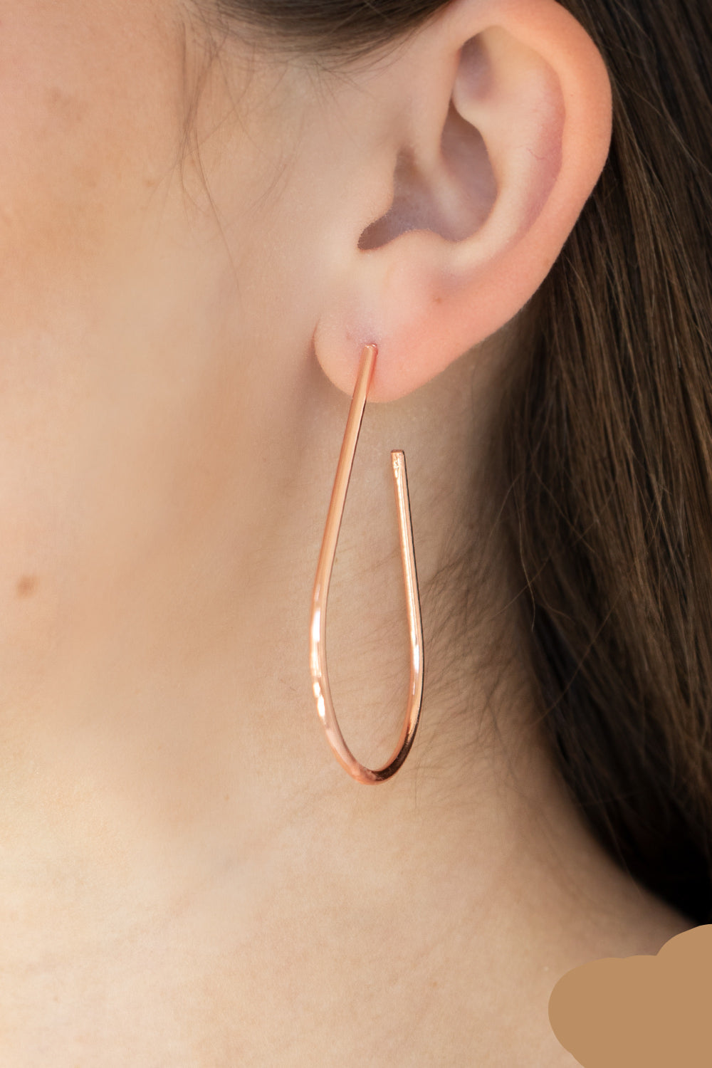 Paparazzi Earrings - City Curves - Copper - E1189