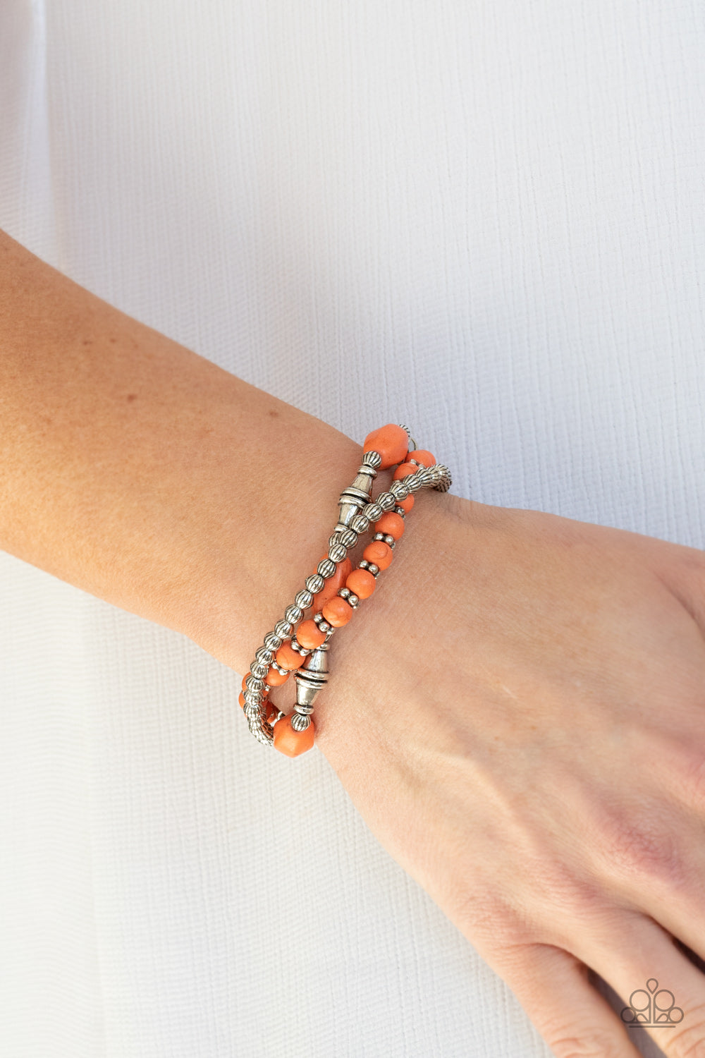 Paparazzi Bracelets - Sahara Sanctuary - Orange