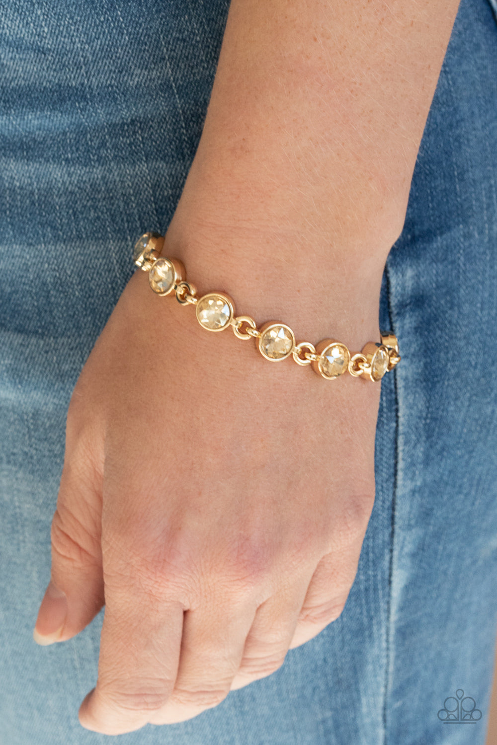 Paparazzi Bracelets - First In Fashion Show - Gold