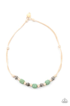 Paparazzi Men's Urban Collection - Island Quarry - Green Necklace