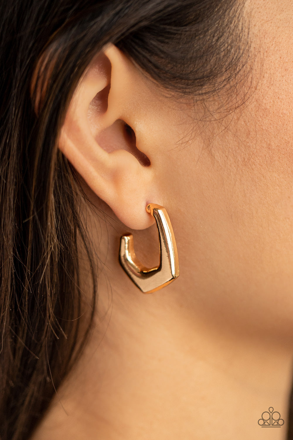 Paparazzi Earrings - On the Hook - Gold