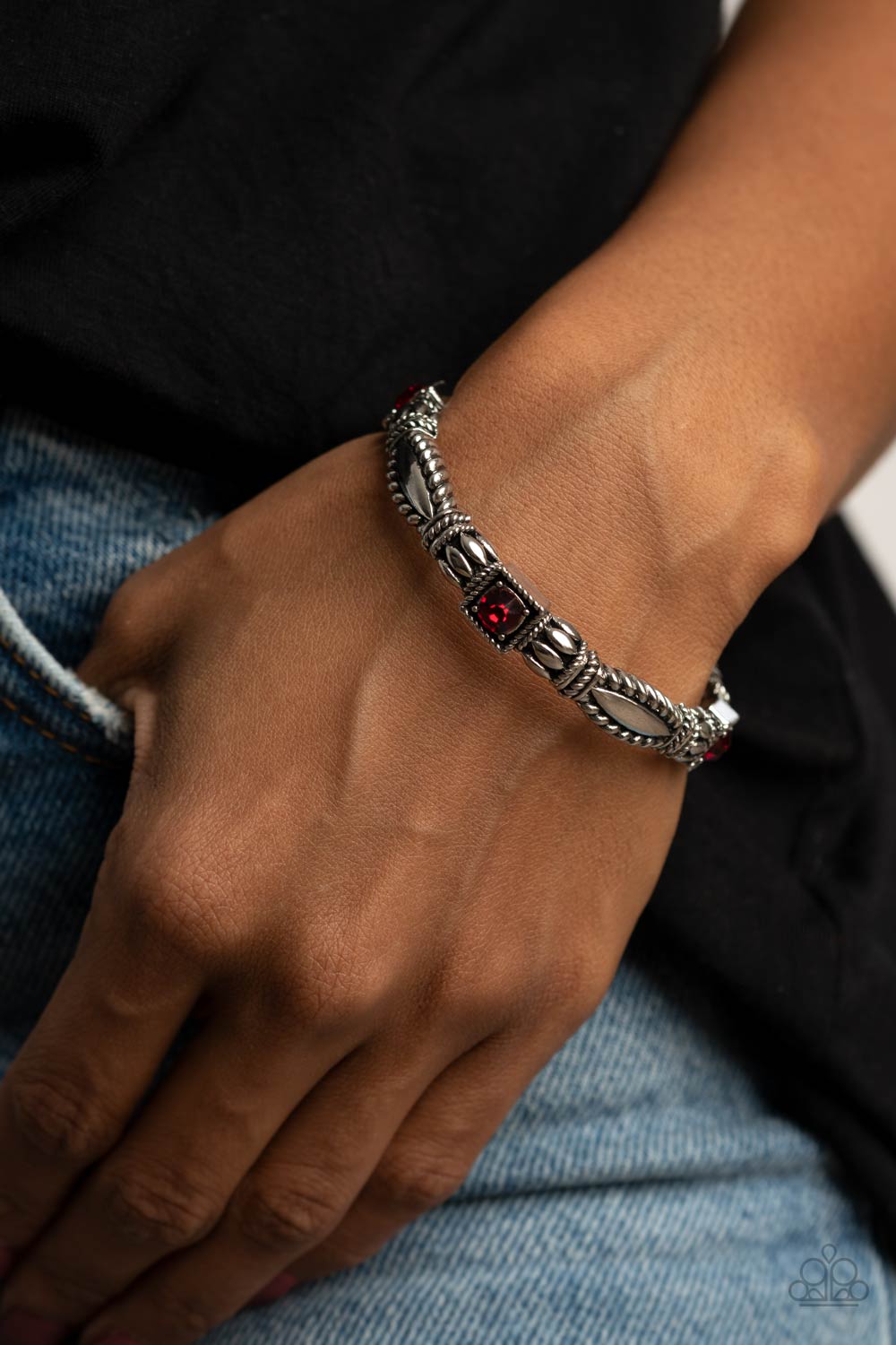 Paparazzi Bracelets - Get This Glow On The Road - Red