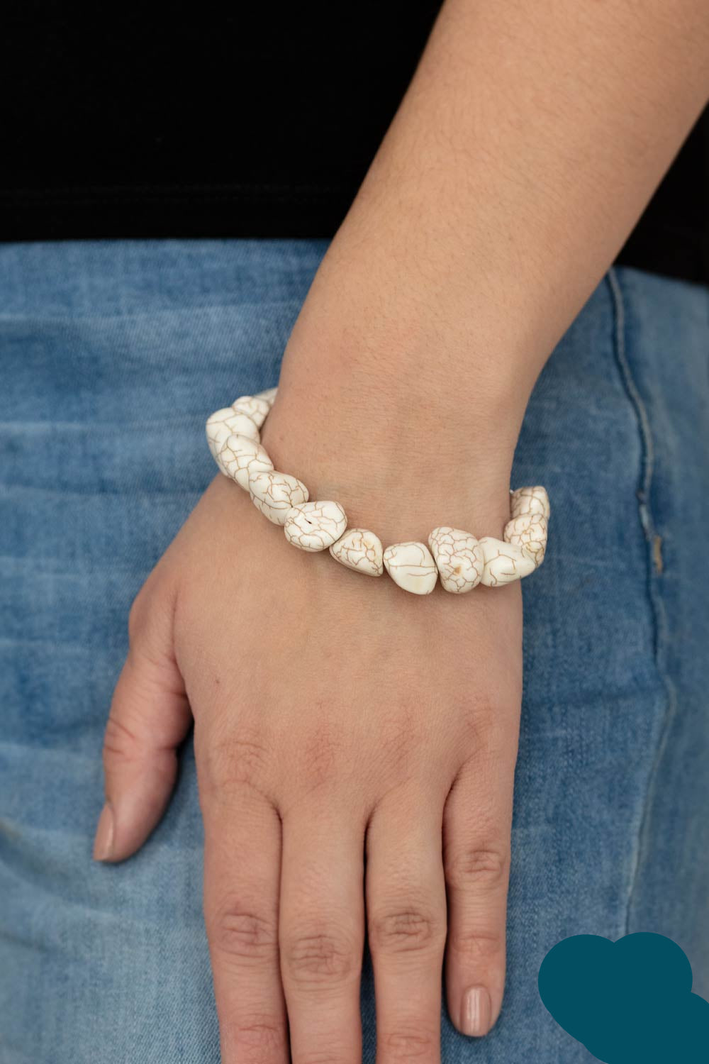 Paparazzi Bracelets - Prehistoric Paradise - White