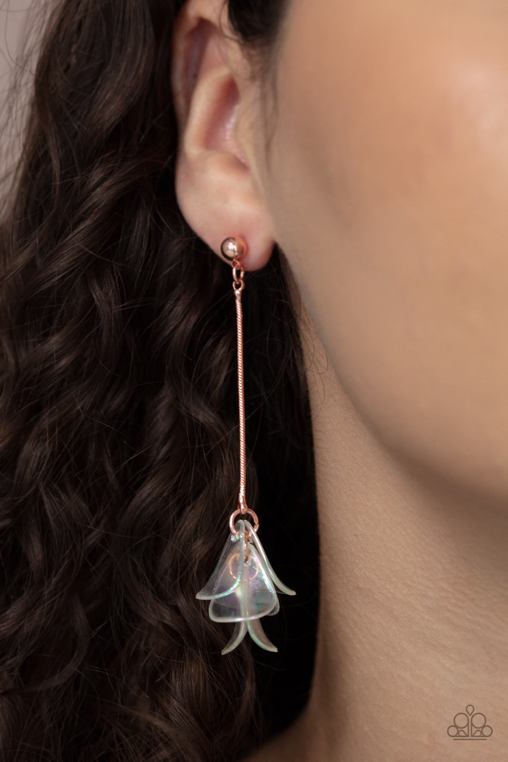 Paparazzi Earrings - Keep Them In Suspense - Copper