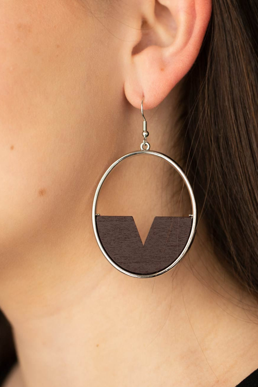 Paparazzi Earrings - Island Breeze - Brown