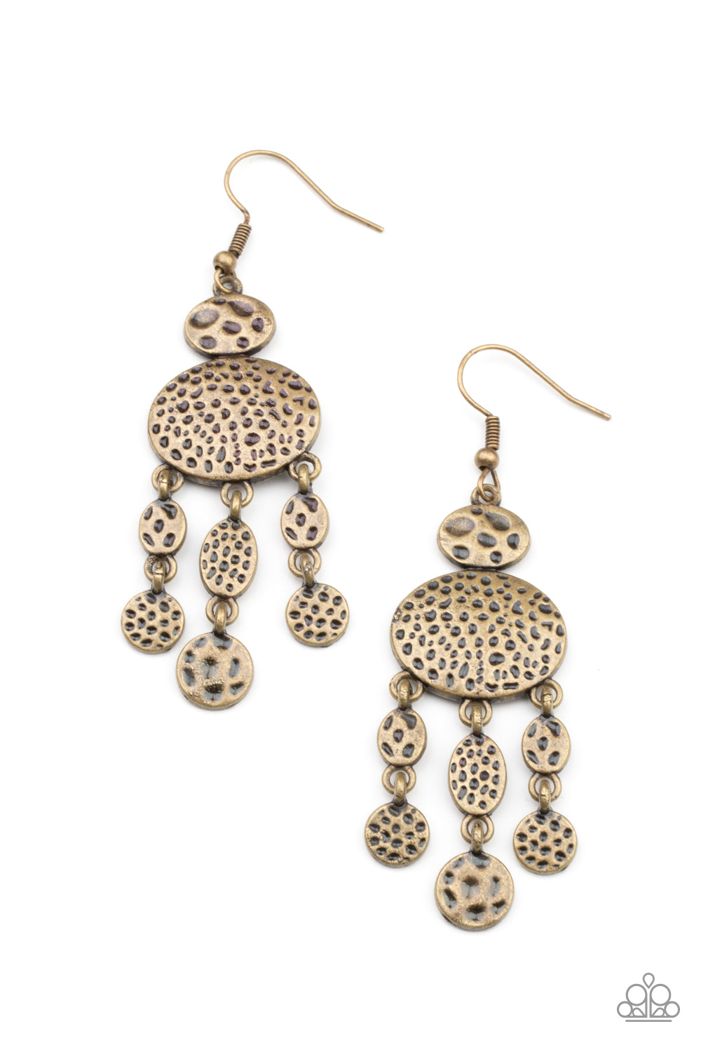 Paparazzi Earrings - Get Your Artifacts Straight - Brass –