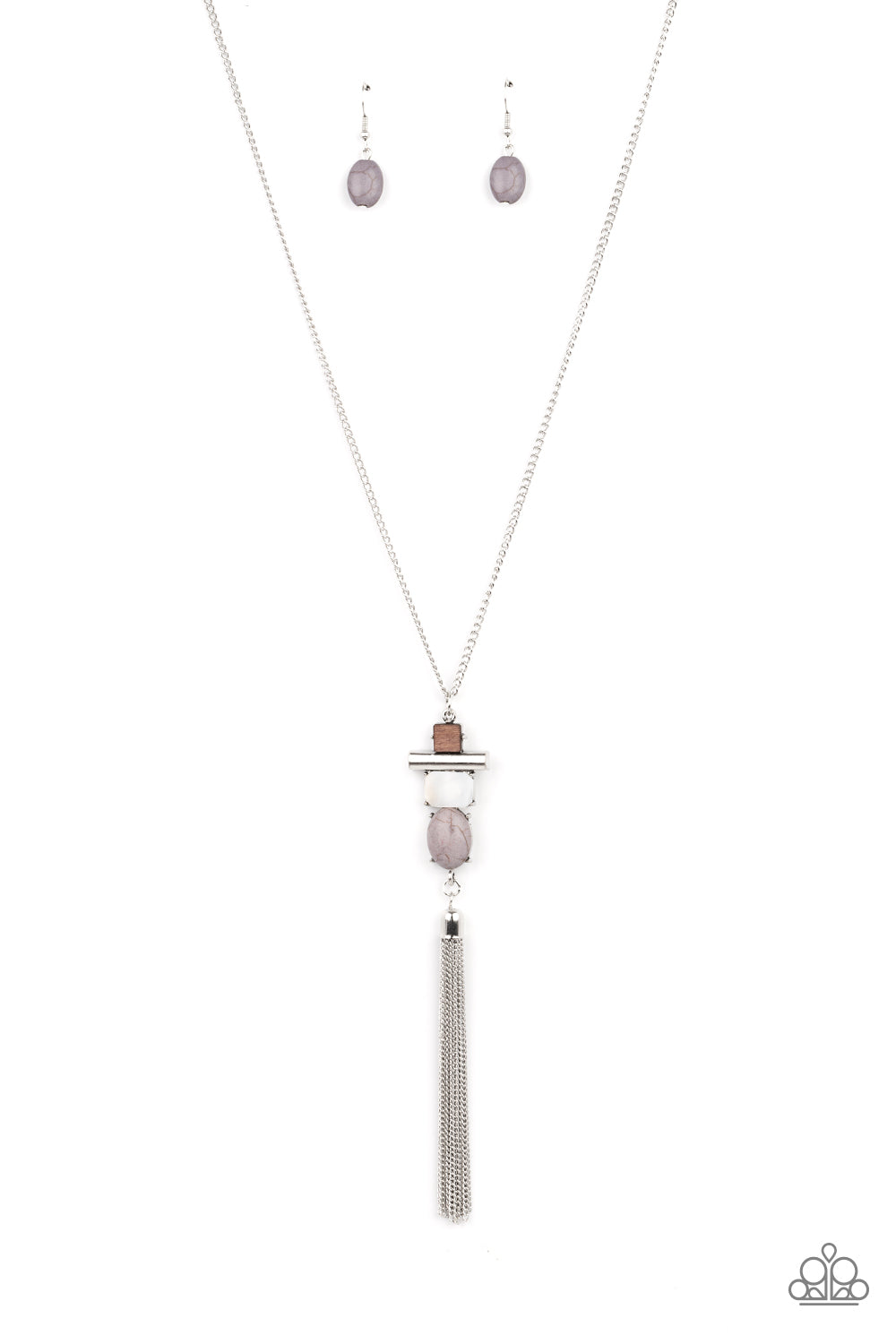 Paparazzi Necklaces - Natural Novice - Silver