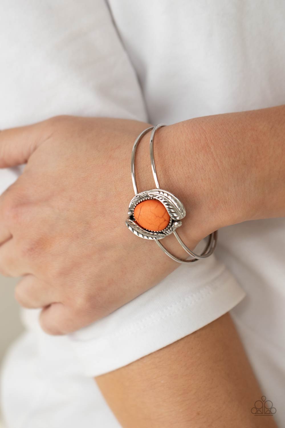 Paparazzi Bracelets - Living Off The Bandlands - Orange