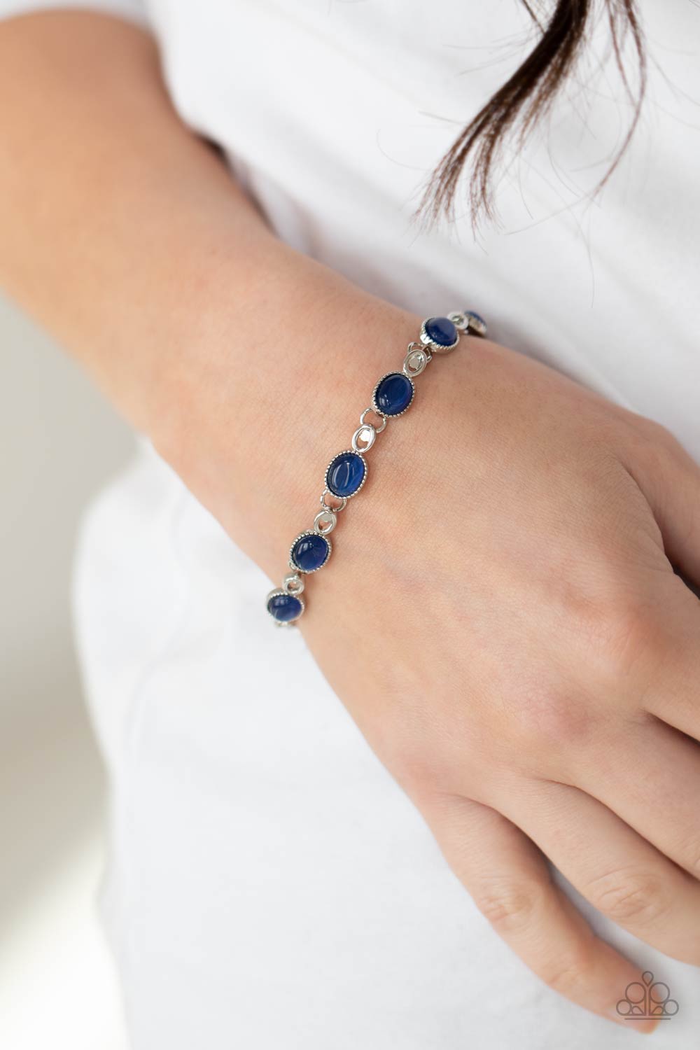 Paparazzi Bracelets - Blissfully Beaming - Blue