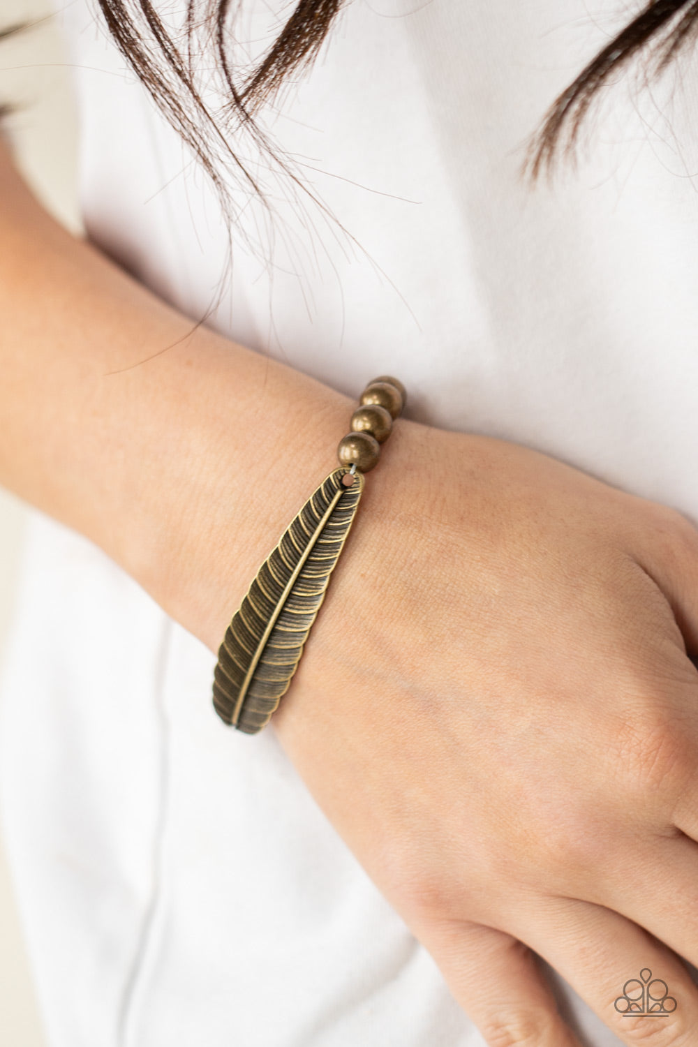 Paparazzi Bracelets - Featherlight Fashion - Brass