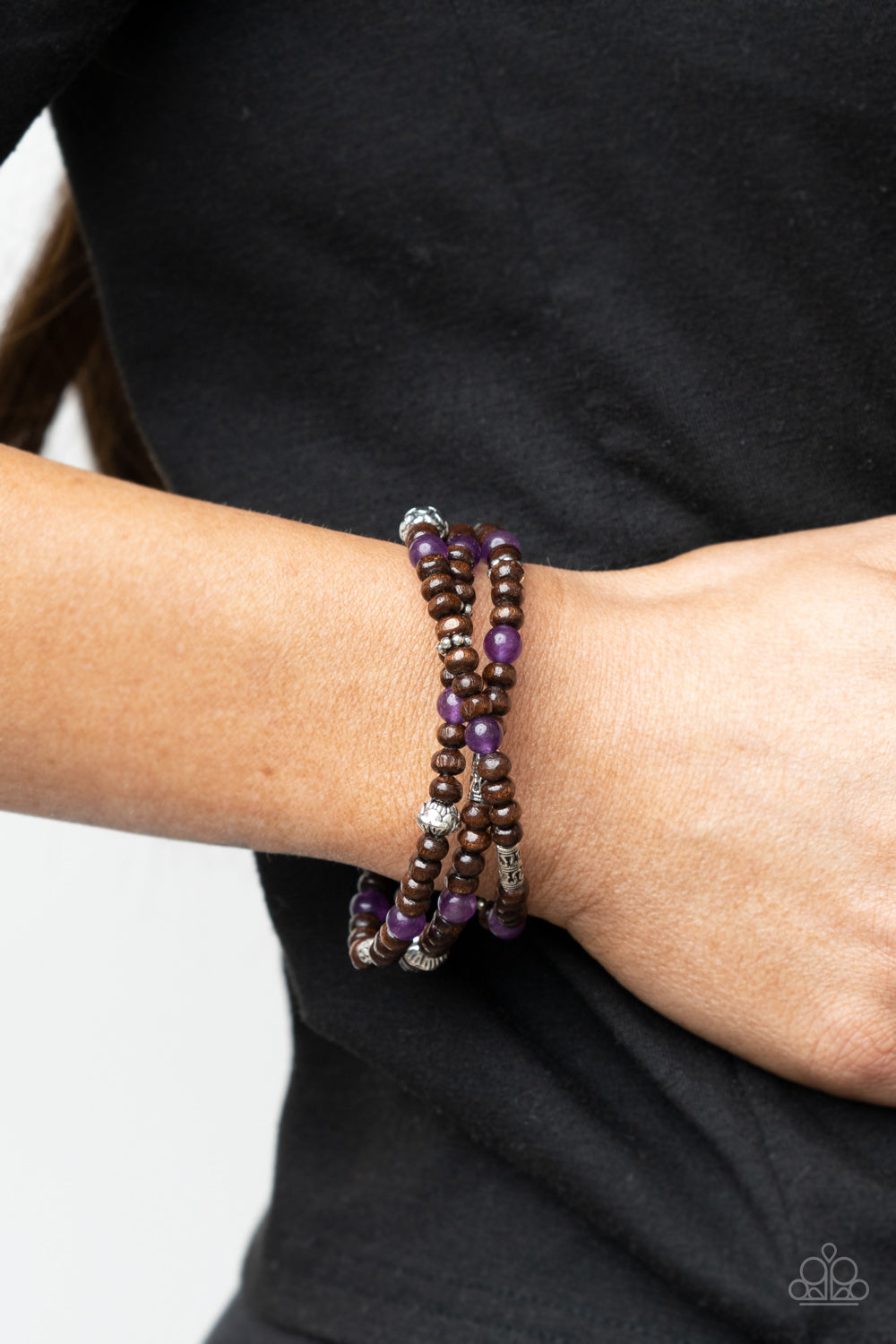 Paparazzi Bracelets - Woodsy Walkabout - Purple