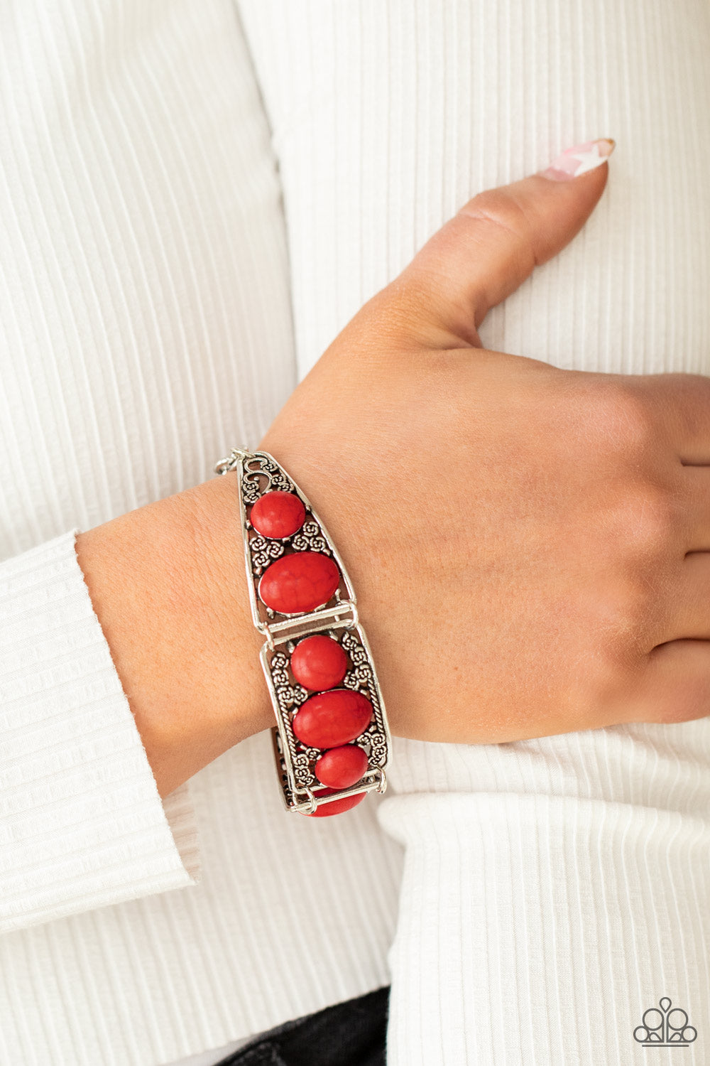 Paparazzi Bracelets - Southern Splendor - Red