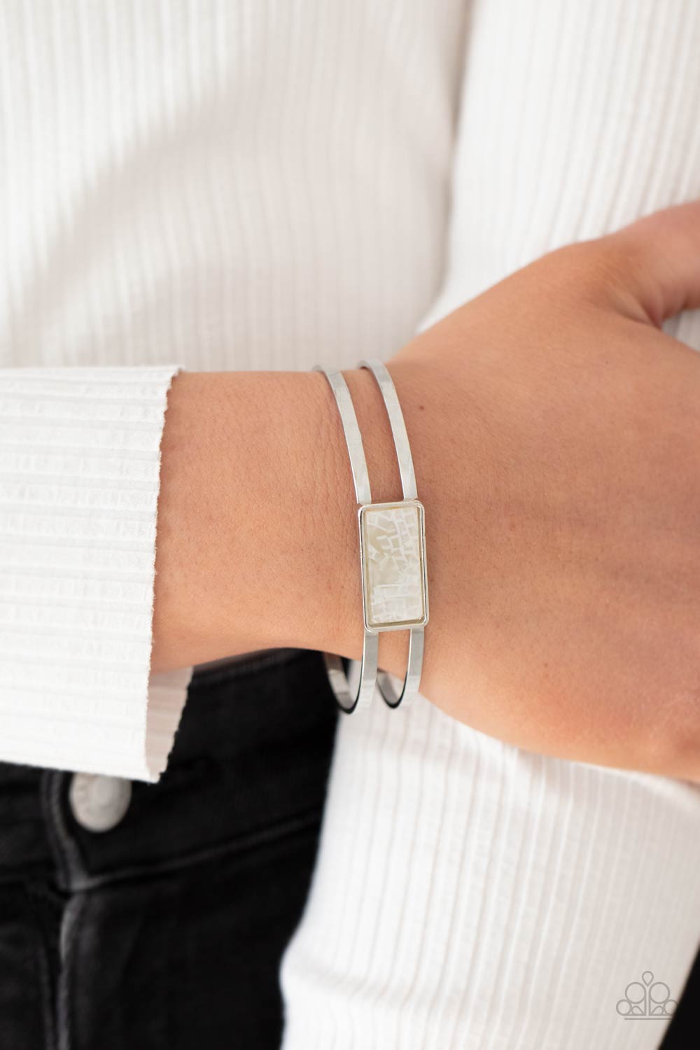 Paparazzi Bracelets - Remarkably Cute and Resolute - White