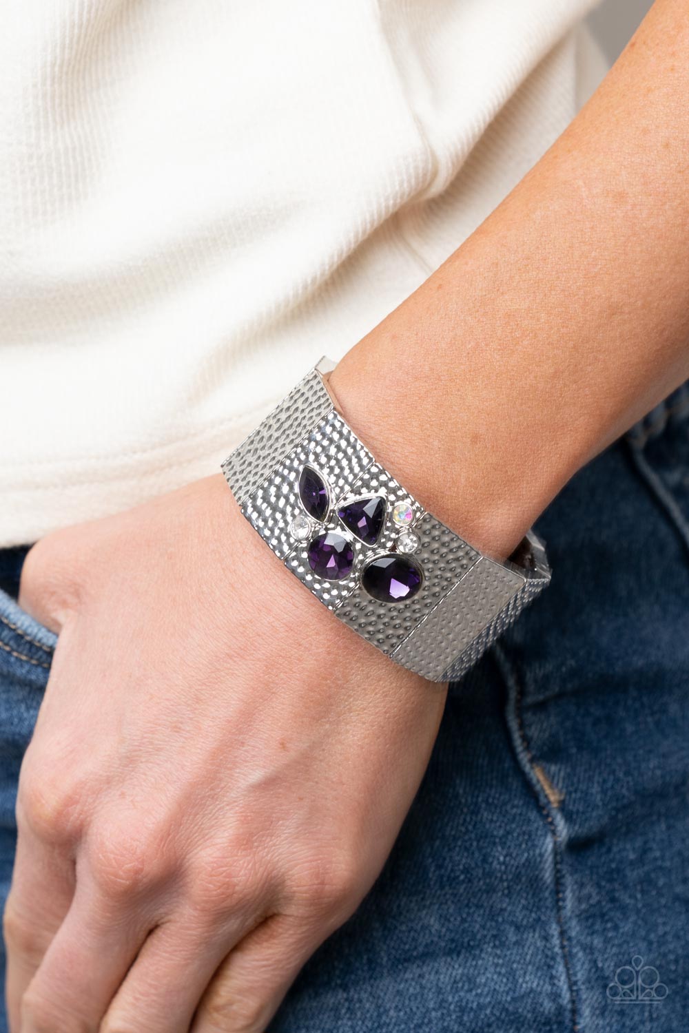 Paparazzi Bracelets - Flickering Fortune - Purple