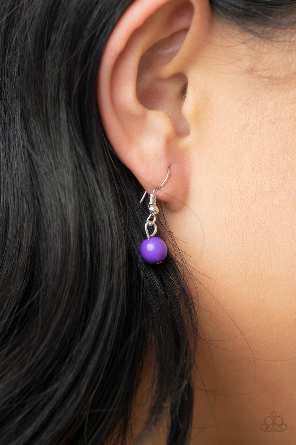 Paparazzi Earrings - Prismatically POP-tastic - Purple