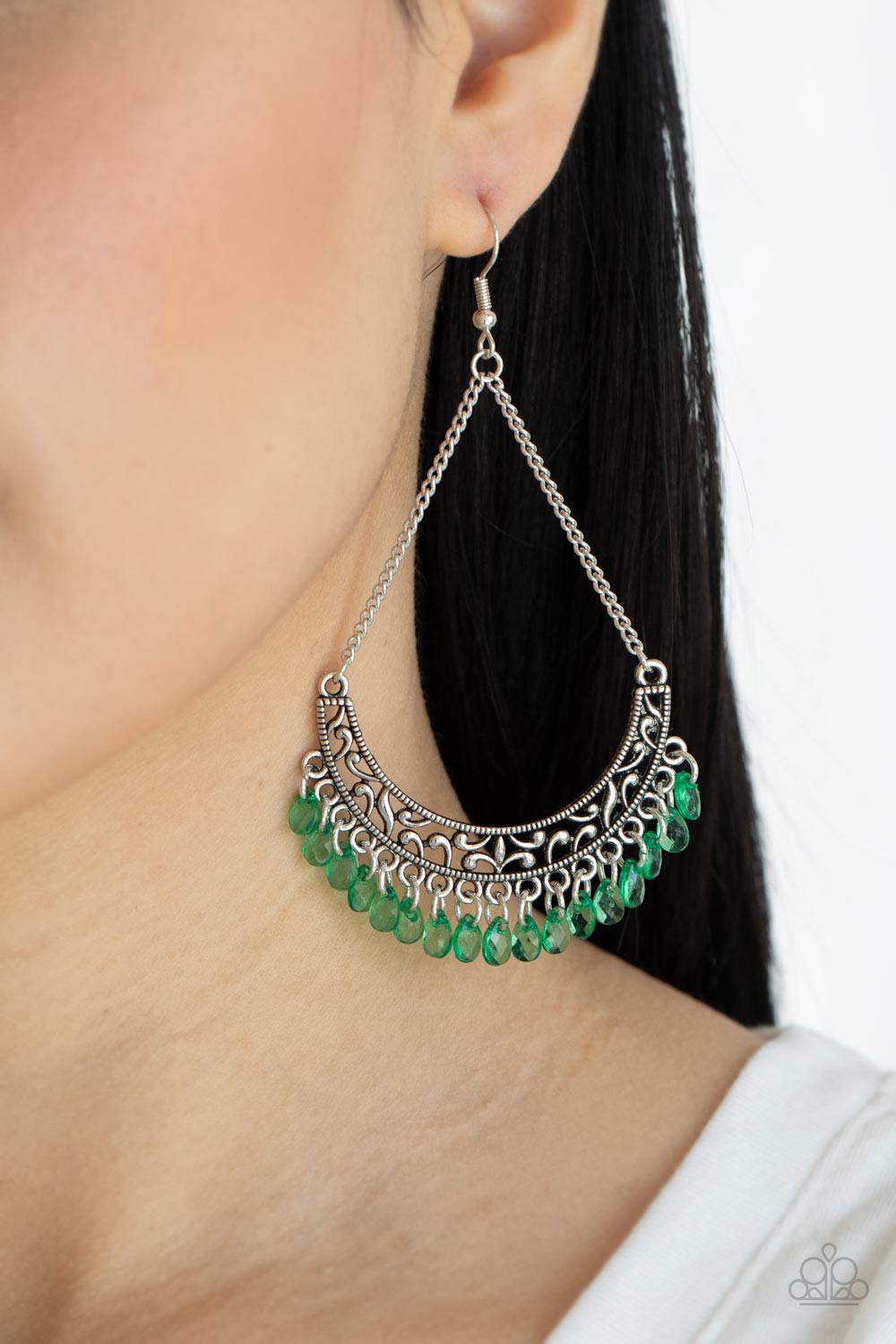 Paparazzi Earrings - Orchard Odyssey - Green