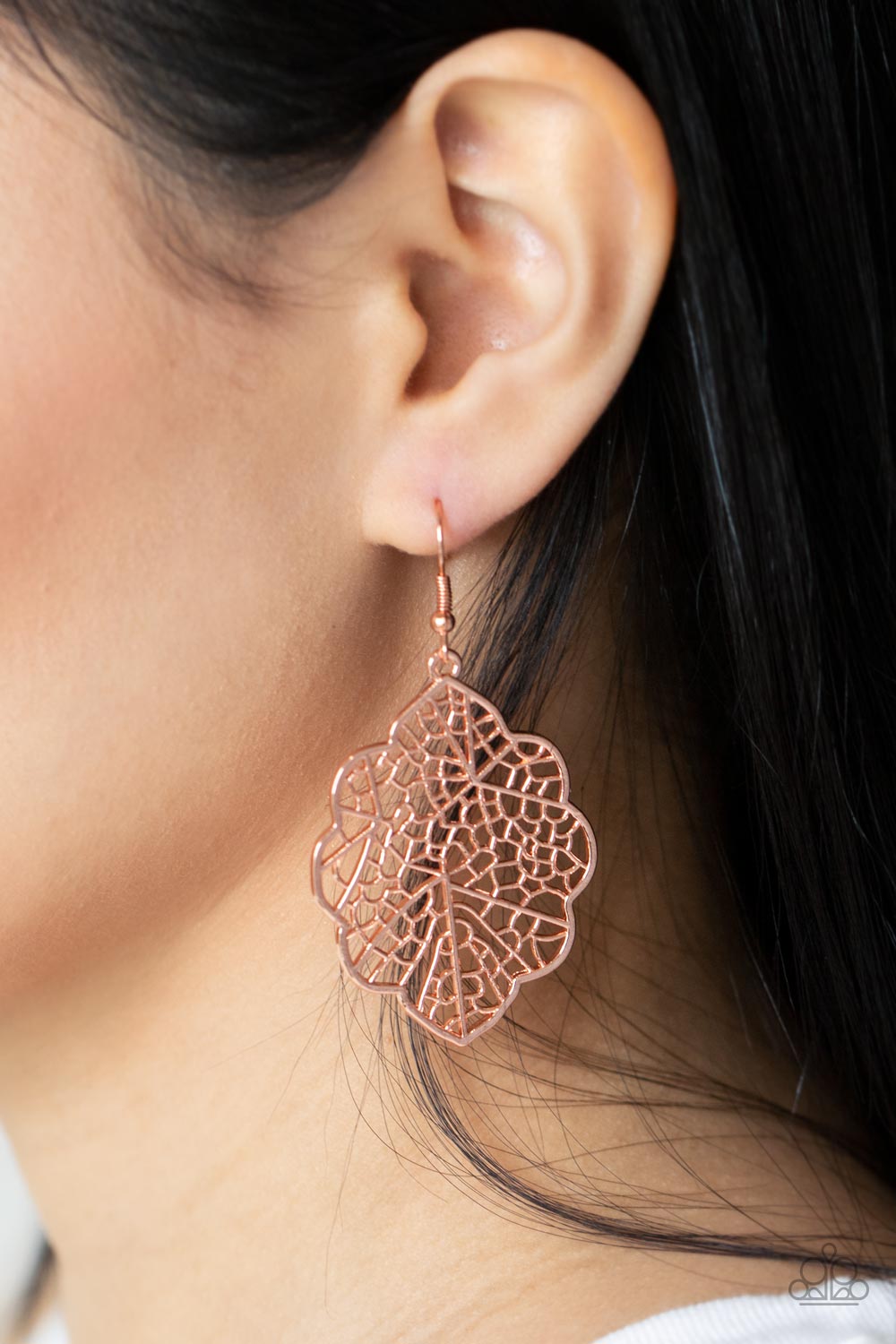 Paparazzi Earrings - Meadow Mosaic - Copper
