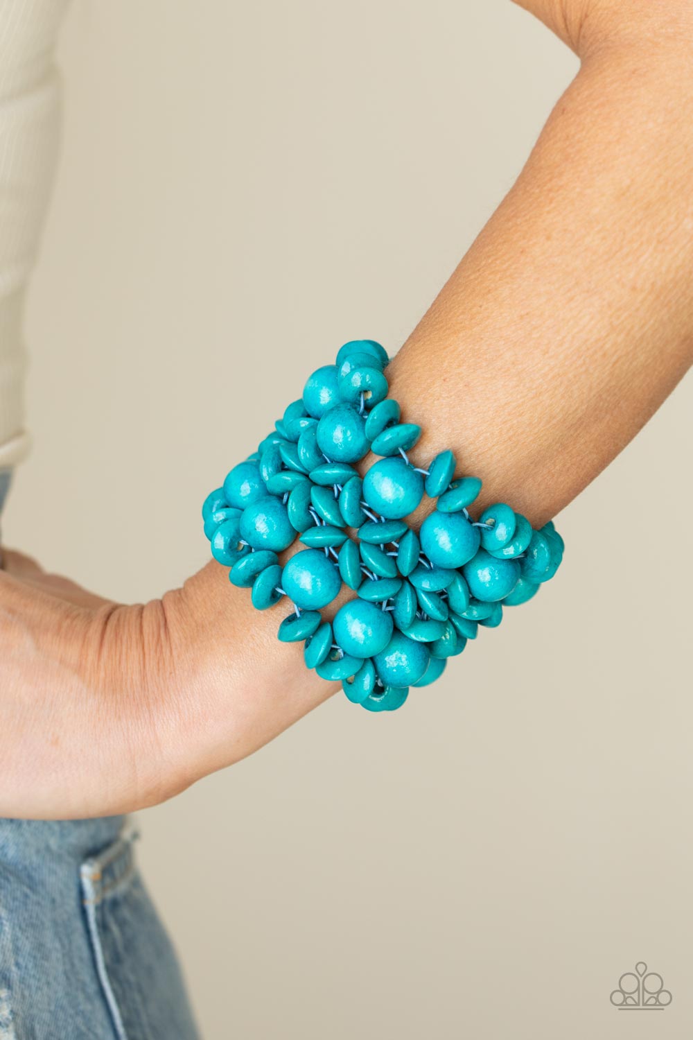 Paparazzi Bracelets - Island Mixer - Blue
