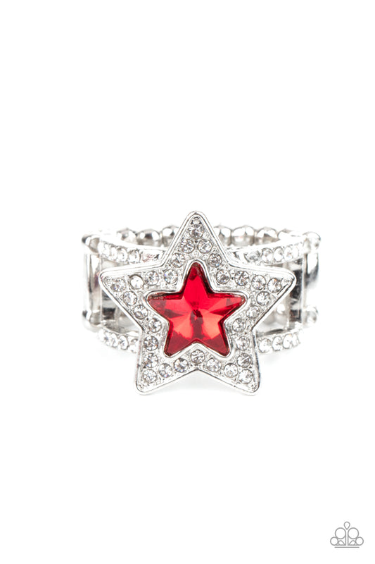 Paparazzi Rings - One Nation Under Sparkle - Red