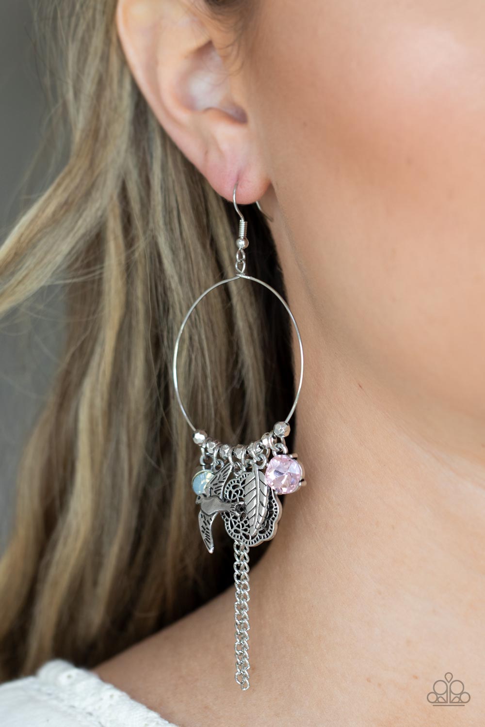 Paparazzi Earrings - Tweet Dreams - Pink