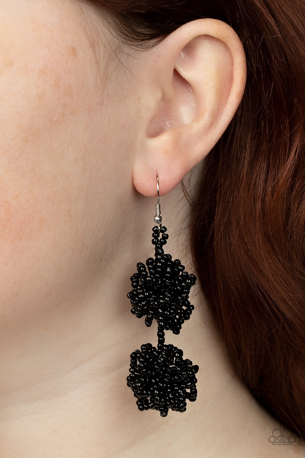 Paparazzi Earrings - Celestial Collision - Black