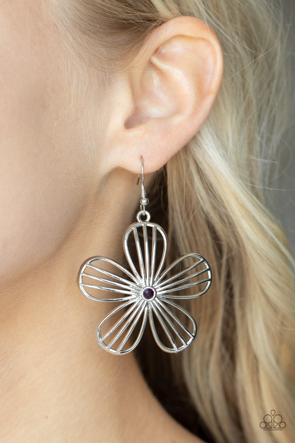 Paparazzi Earrings - Meadow Musical - Purple