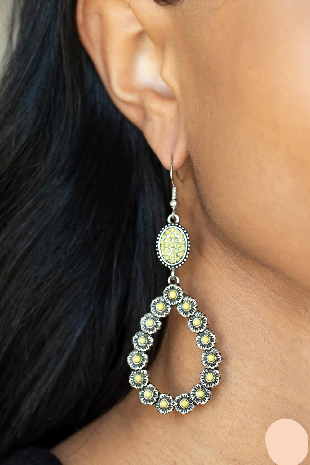 Paparazzi Earrings - Farmhouse Fashion Show - Yellow