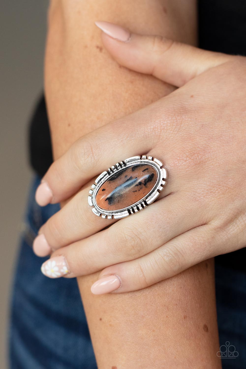 Paparazzi Rings - Peacefully Pioneer - Brown