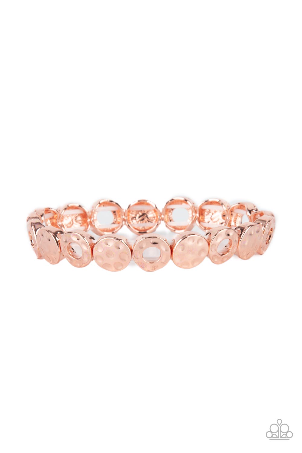 Copper stretch outlet bracelet paparazzi