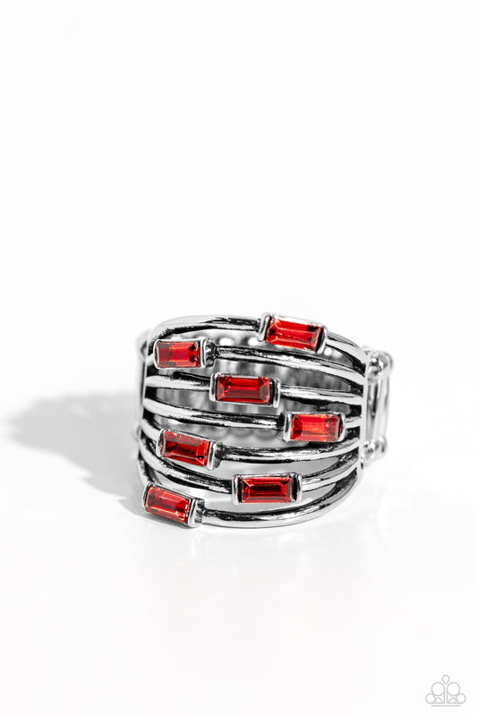 Paparazzi Rings - Exceptional Edge - Red