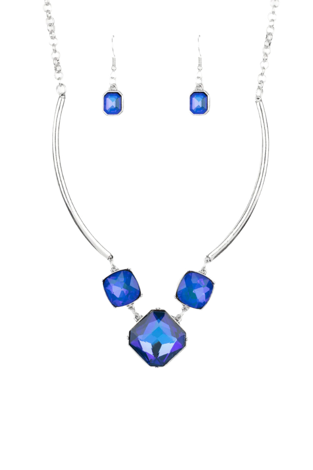 Paparazzi Necklaces - Divine Iridescence - Blue Life of the Party Oct. 2021