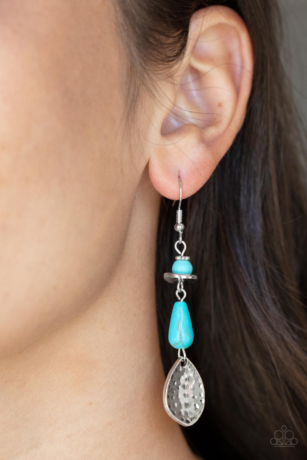 Paparazzi Earrings - Artfully Artisan - Blue
