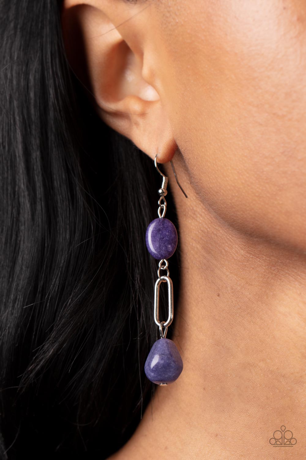 Paparazzi Earrings - Stone Apothecary - Purple