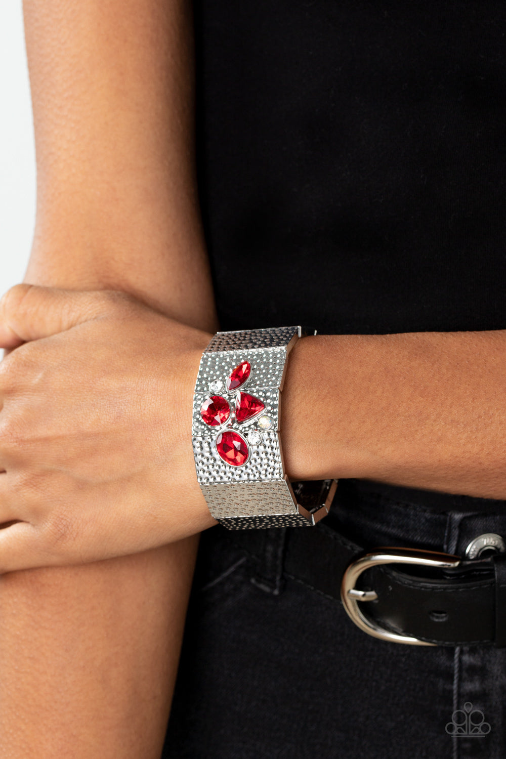 Paparazzi Bracelets - Flickering Fortune - Red