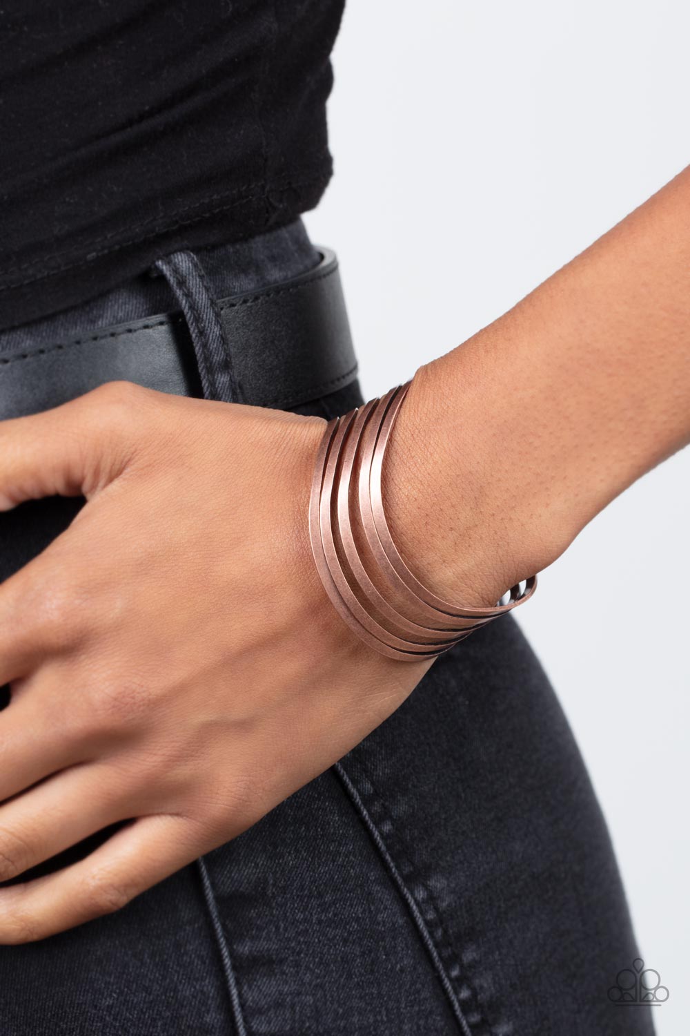 Paparazzi Bracelets - Tantalizingly Tiered - Copper