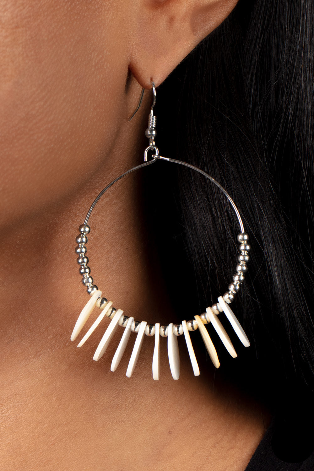 Paparazzi Earrings - Caribbean Cocktail - White - E140A