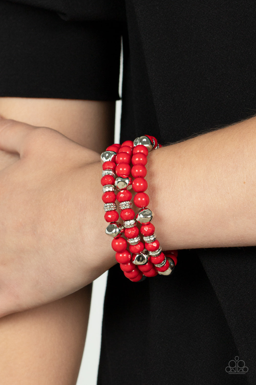 Paparazzi Bracelets - Vibrant Verve - Red