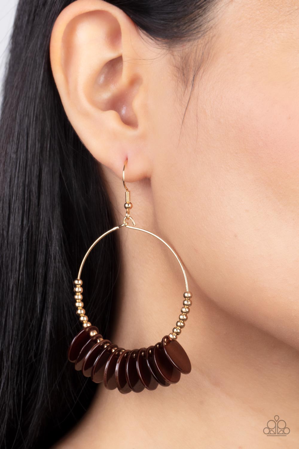 Paparazzi Earrings - Caribbean Cocktail - Brown