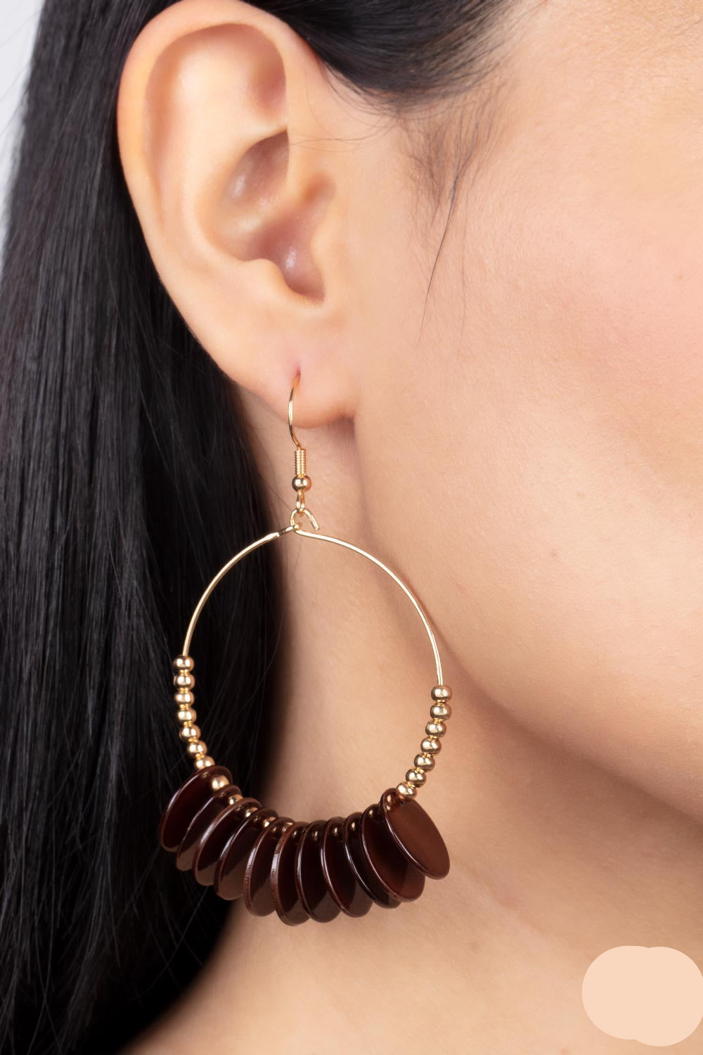 Paparazzi Earrings - Caribbean Cocktail - Brown - E1368