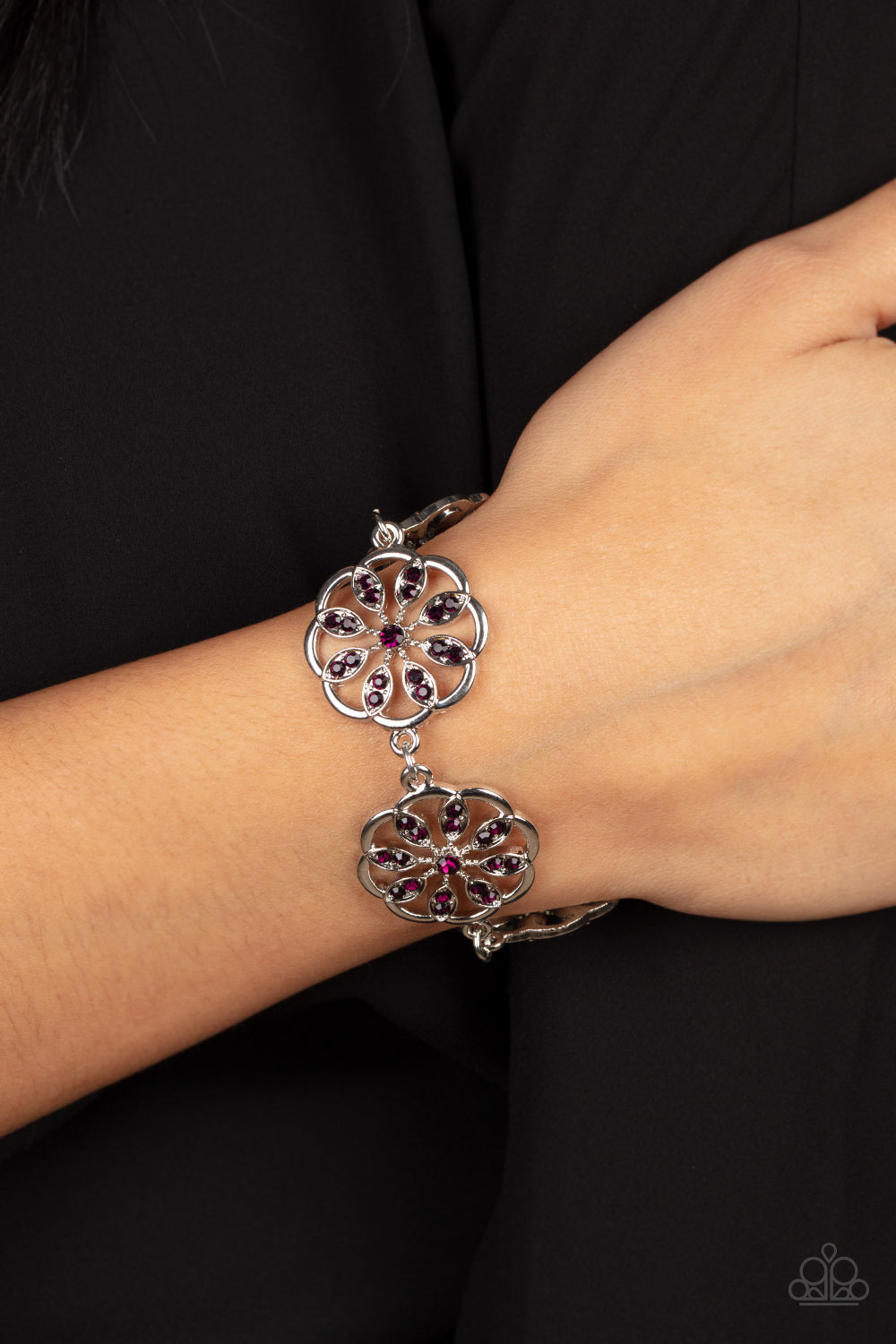 Paparazzi Bracelets - Blooming Bling - Purple