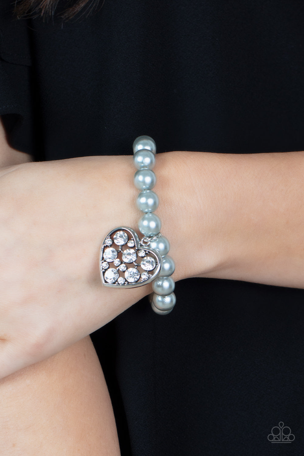 Paparazzi Bracelets - Cutely Crushing - Silver